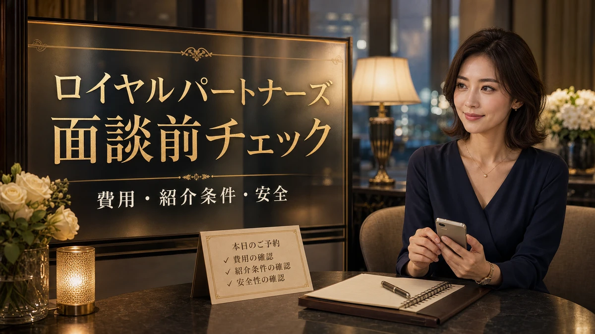 ロイヤルパートナーズは登録前に何を見る？料金・安全性・向いている人を整理のアイキャッチ画像